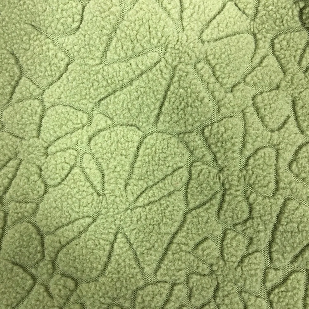 Vtg Columbia Fleece Jacket Green Flowers L - Picture 7 of 8